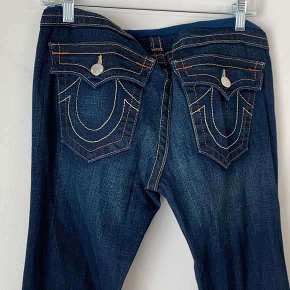 True RELIGION TWISTED SEAM MATERNITY JEANS A Pea in the Pod Collection size 31 - Picture 5 of 13